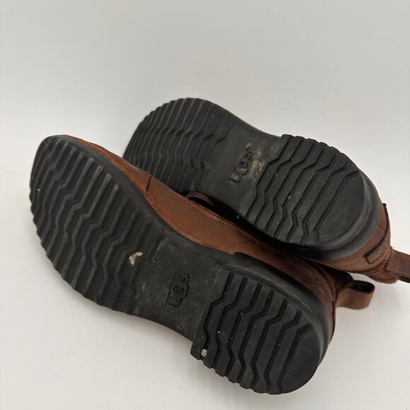 UGG Women's Brown Suede Leather Cayli Duck Boot Shoes Size 7 - Picture 6 of 10